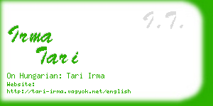 irma tari business card